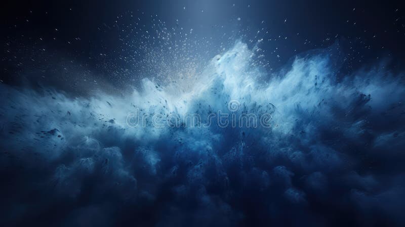 Light dust blue particles vector illustration