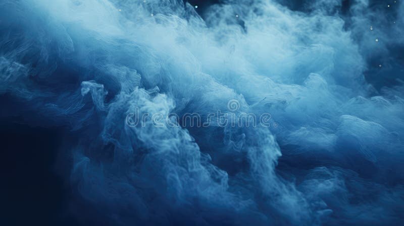 Light dust blue particles stock illustration