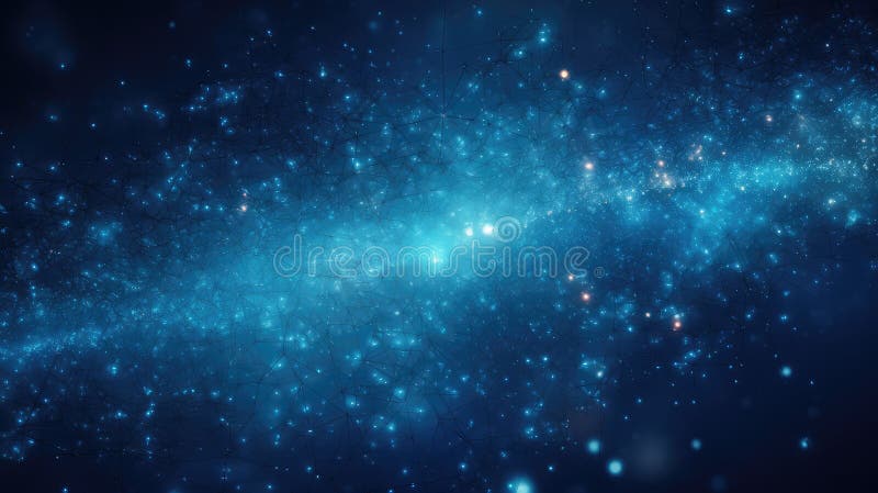 Light dust blue particles vector illustration