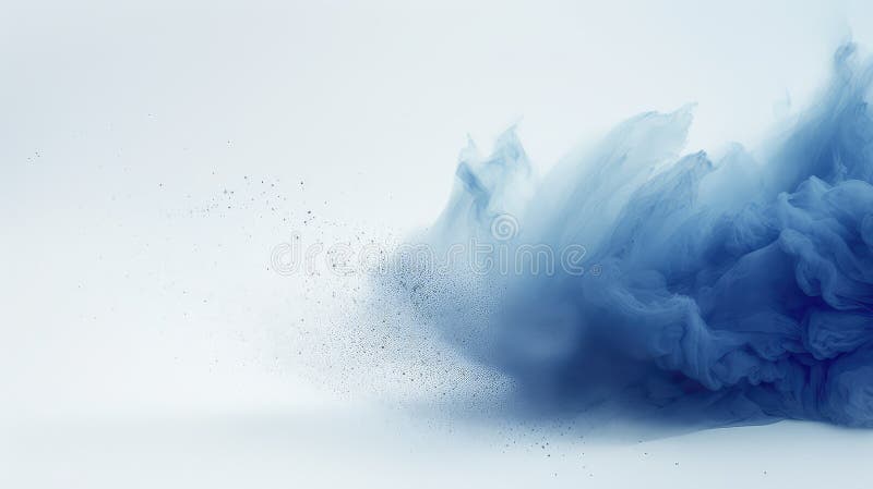 Light dust blue particles stock illustration