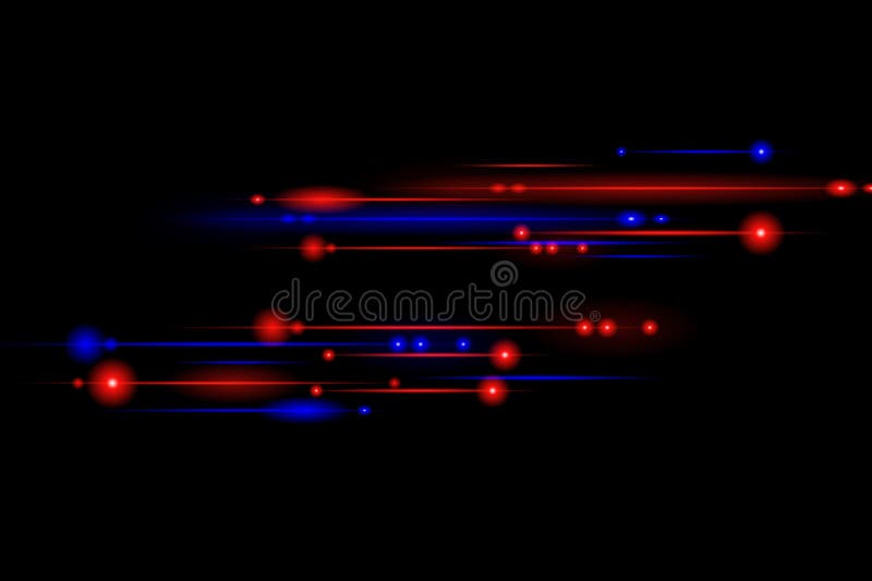 Light Effect Design Decorative Elements Horizontal Beam of Light. Stock