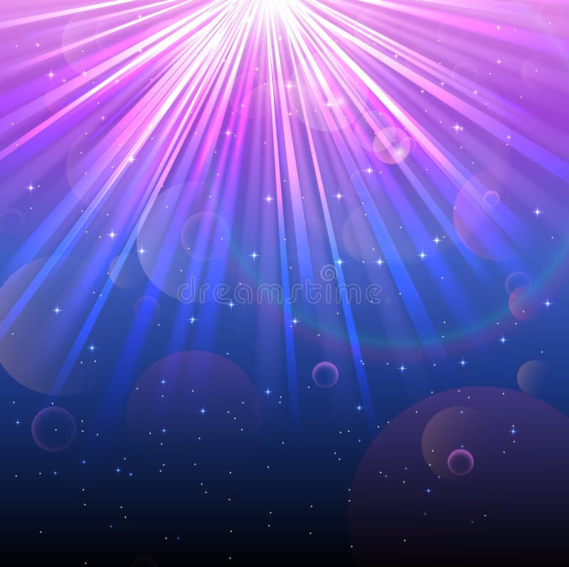 Light Effect in the Underwater Stock Vector Illustration of glowing, color 58238367