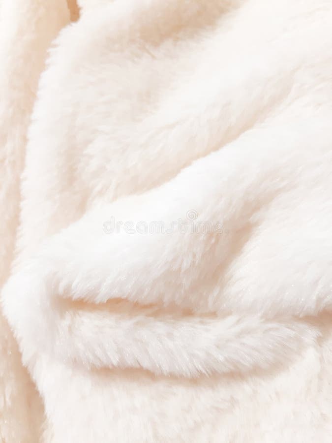 White Fur Fabric Texture Background Stock Photo, Picture and Royalty Free  Image. Image 152566653.
