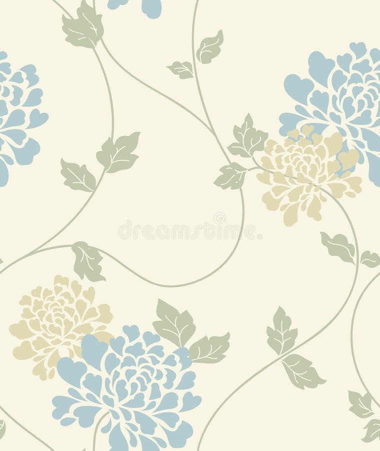 Light floral vintage seamless pattern vector illustration Light floral vintage seamless pattern vector illustration