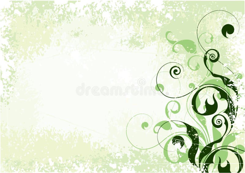 Light Green Floral Background Stock Vector Illustration 6290397
