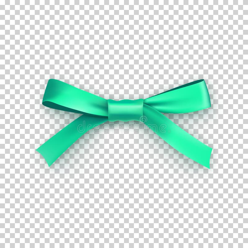 Light green gift bow from satin thin tape stock illustration Light green gift bow from satin thin tape stock illustration