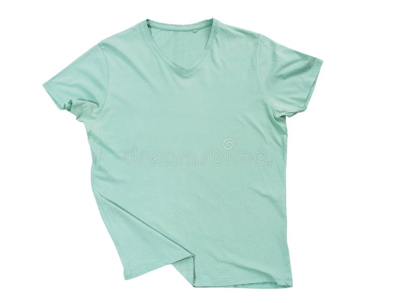 Light Green Tshirt Template Ready For Your Own Graphics Green T Shirt Isolated On White Background Mock Up Stock Image Image Of Light Mock 183675343