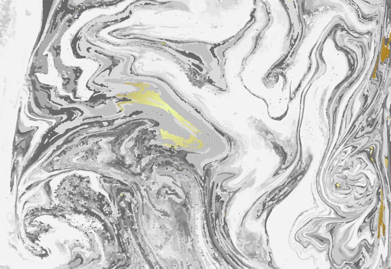 Light Grey and Gold Marble Vector Background Stock Vector