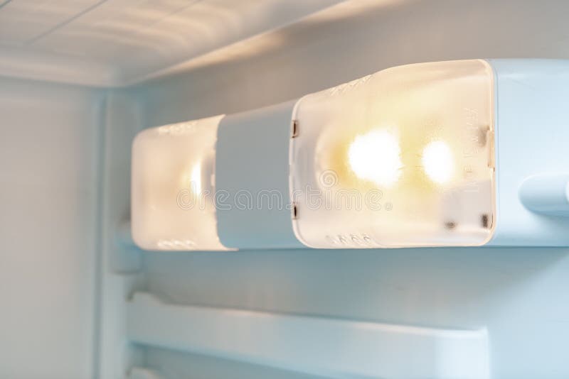 A Light Inside the Fridge, Refrigerator Close Up, a Lamp that Response To  Turn on when the Door is Open, Maintenance of Home Stock Photo - Image of  closeup, care: 171614556