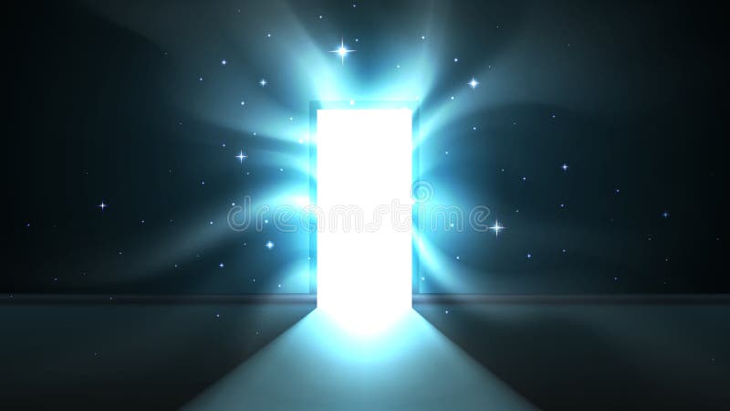 Open Door Bright Light Shining Stock Illustrations 84 Open