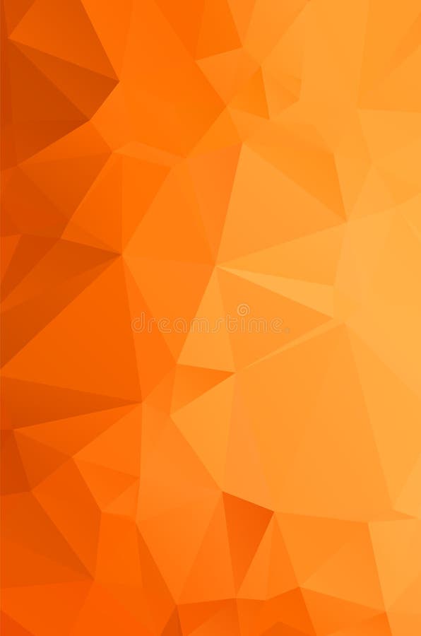 Light Orange mosaic vector pattern. triangular template vector illustration