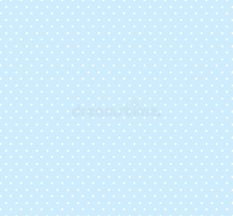 Light pastel blue background with small polka dots pattern.Seamless circle pattern for kids .Baby shower decoration background.