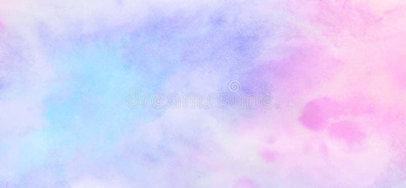 Light Pastel Blue, Purple and Pink Shades Aquarelle Background for Vintage  Card, Retro Template. Stock Image - Image of canvas, abstract: 199824227