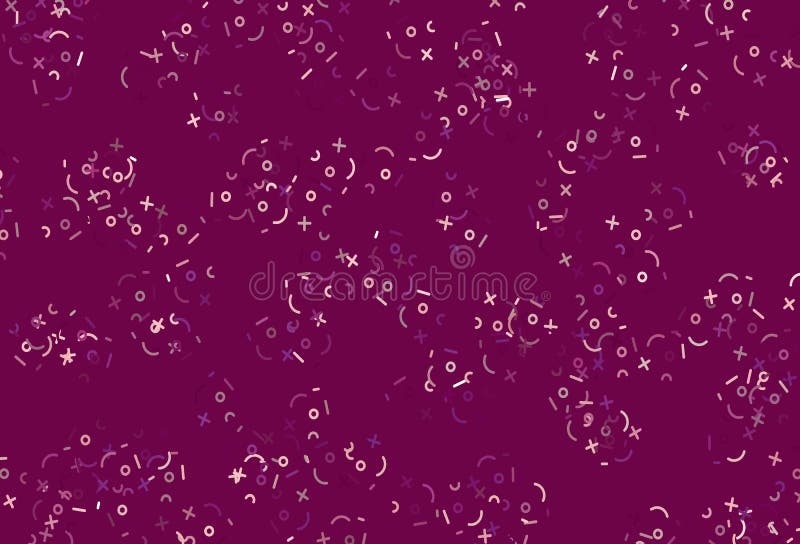 Light Pink vector texture with mathematic symbols. royalty free illustration