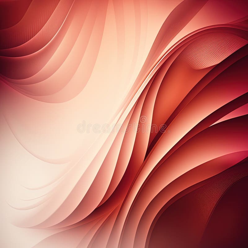 Light red colored waves illustration with different gradient royalty free illustration