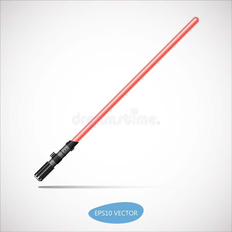 Light Saber - Futuristic Energy Weapon. Isolated Vector Illustration