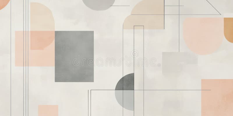 A light, soft grey background with a mosaic of geometric shapes and lines that create a subtle royalty free stock image