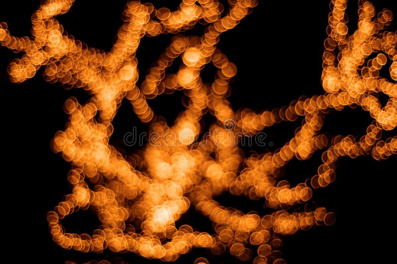 Light spot tree. Light spots tree on black