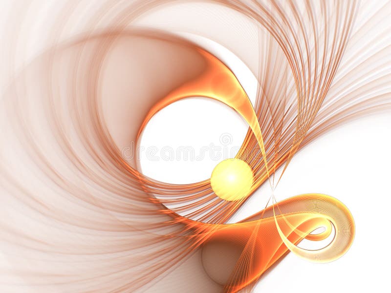 Light sunny fractal swirls royalty free illustration