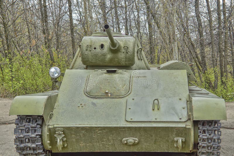 Light Tank T 70 Of The 1941 Model Was In Service With The Troops Of The Soviet Army Stock Photo Image Of Green Tank