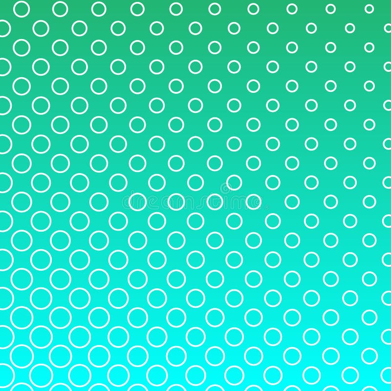 Light turquiose colors, vector modern geometrical circle abstract background. Dotted texture template. Geometric pattern in stock illustration