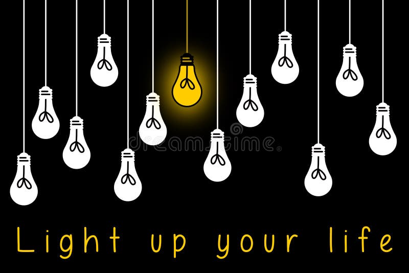 Light up life stock illustration. Illustration of bulbs 69735172
