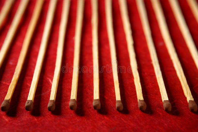Light Wooden Matches Arrangement Stock Photo Image of horizontal