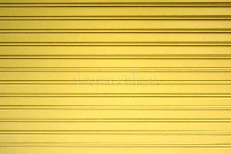 Light Yellow Metal Sheet Slide Door Texture Background Stock Photos