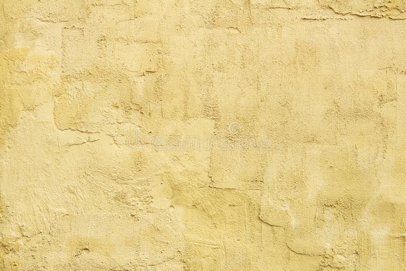 Light Yellow Textured Plaster on the Wall Stock Illustration