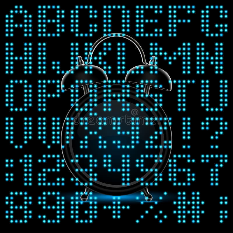 Lightbulb Alphabet Font And Numbers Stock Vector ...