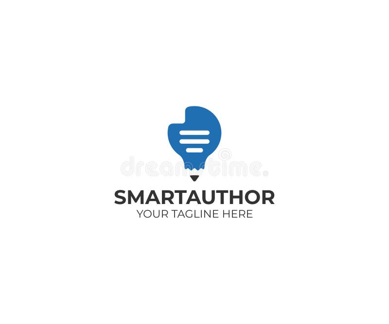 Lightbulb and Document with a Pencil Logo Template. File and Pencil Vector Design vector illustration
