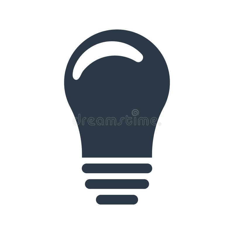 Lightbulbpictogram Ideeteken, oplossing, het denken concept Vector illustratie die op witte achtergrond wordt geïsoleerdd royalty-vrije illustratie Lightbulbpictogram Ideeteken, oplossing, het denken concept Vector illustratie die op witte achtergrond wordt geïsoleerdd royalty-vrije illustratie