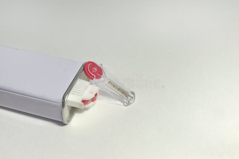 Lighter Fluid Can and a Plastic Flint Holder Set Stock Photo Image of