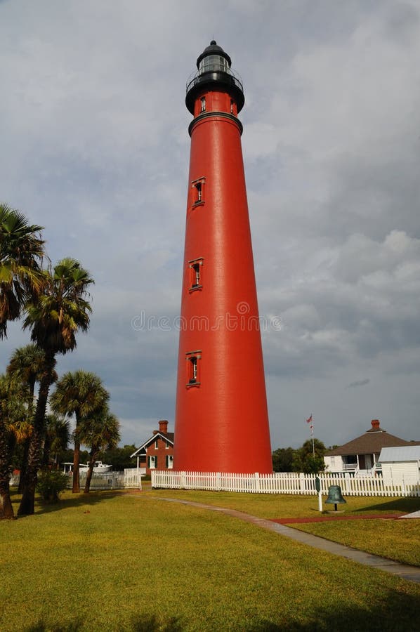 The Egmont Key Lighthouse in Tampa Bay, Florida Stock Photo Image of