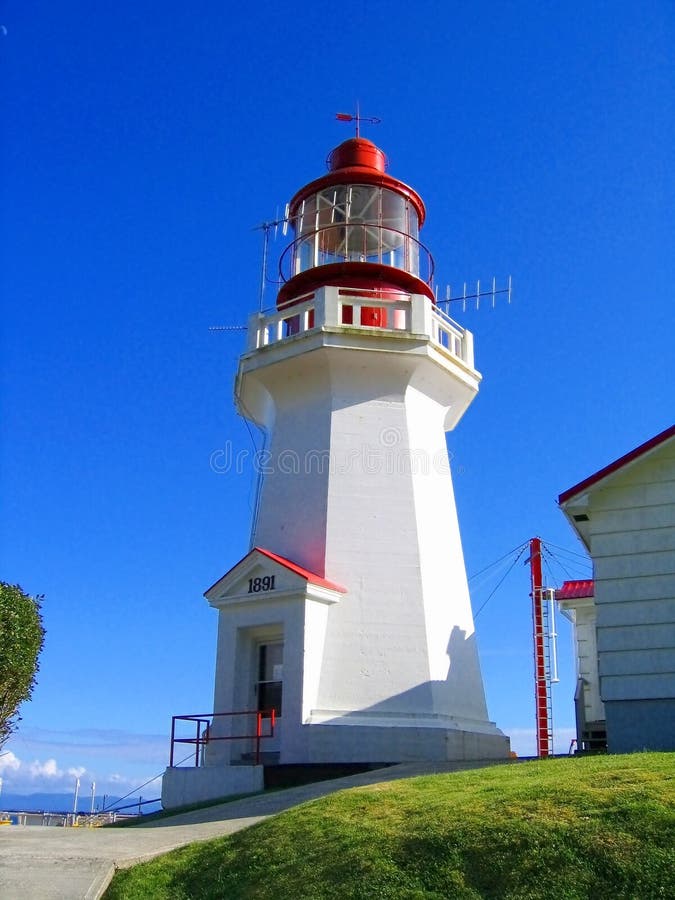 Pacific Rim National Park, Vancouver Island, British Columbia, Canada - Historic Lighthouse at Carmanah Point along the West Coast