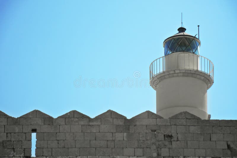 Lighthouse closeup stock image Lighthouse closeup stock image