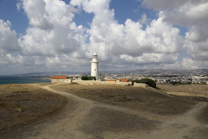 Lighthouse on the Coast of the Mediterranean Sea Stock Image Image of