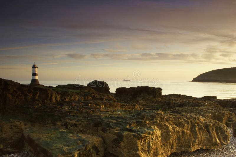 Lighthouse in dawn light