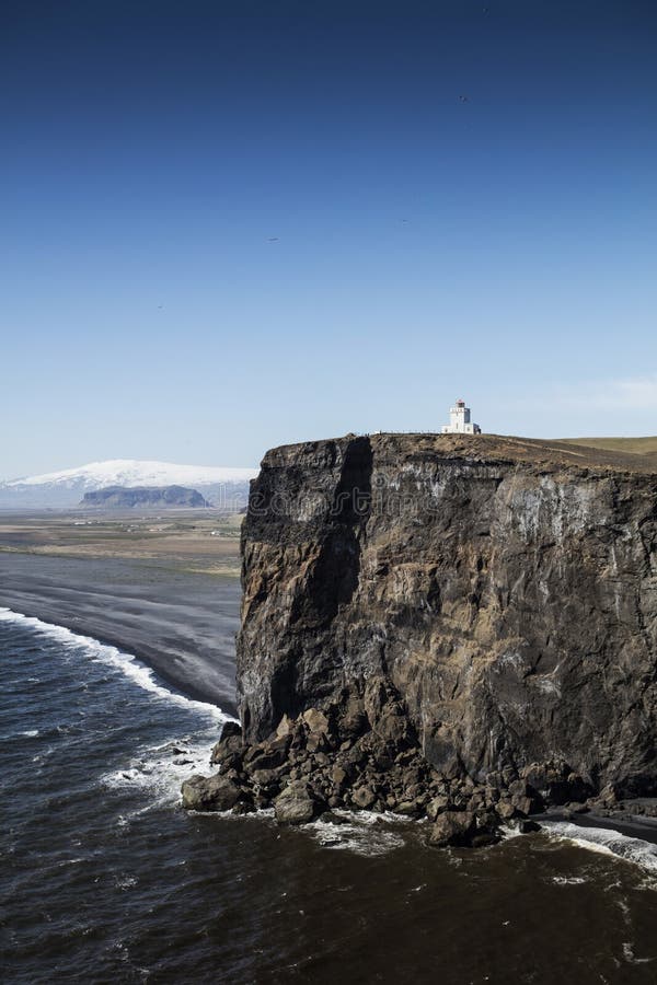 Lighthouse at Dyrholaey in iceland