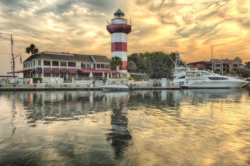 Hilton Head Island Lighthouse Stock Image Image of golf, restaurants