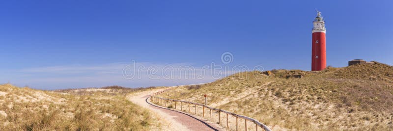 Lighthouse on the island of Texel in The Netherlands