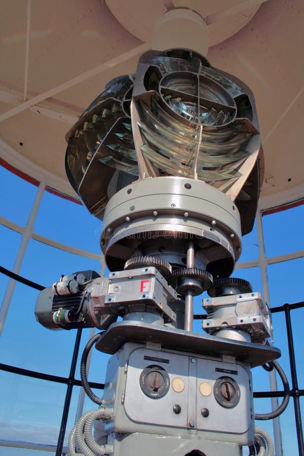 Lighthouse lamp royalty free stock photos