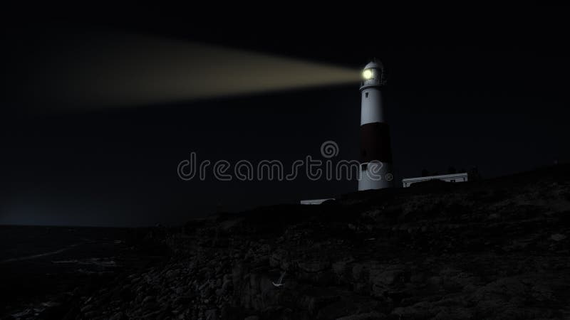 Lighthouse at night