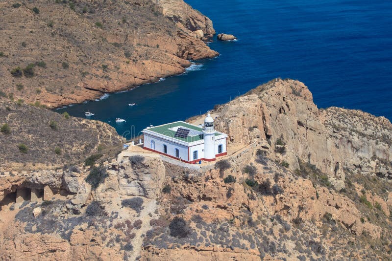 The Lighthouse on the Punta de l Albir. Altea, Alicante, Spain coast