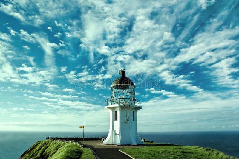 The lighthouse at the sea