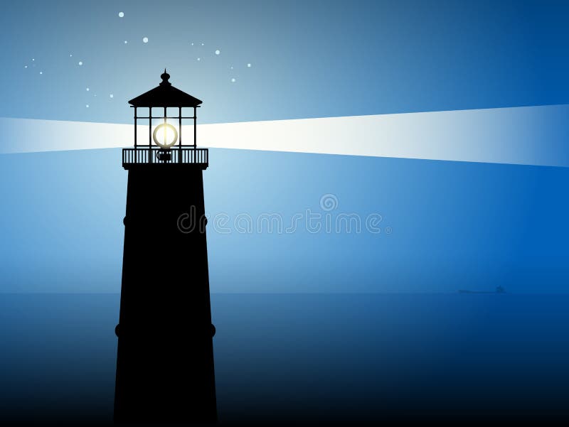 Lighthouse silhouette