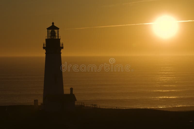 Lighthouse at sunset royalty free stock images Lighthouse at sunset royalty free stock images
