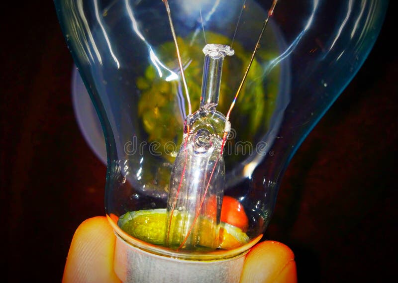 Lighting Bulb 100 voltage stock photo. Image of power 136307210