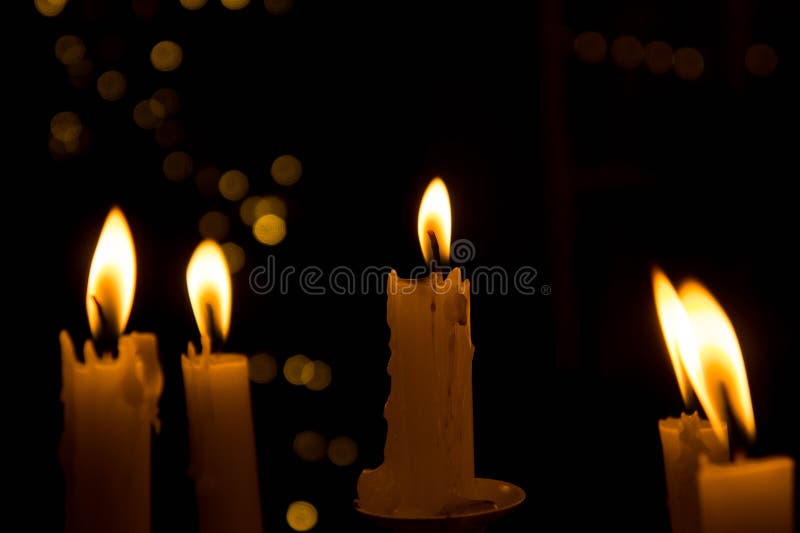Lighting a Candle in the Night Stock Image Image of romance, heat