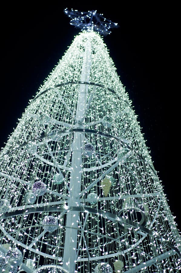 Lighting on Christmas tree stock image. Image of fantasy 28135191